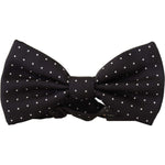 Dolce & Gabbana Elegant Black Polka Dot Silk Bow Tie Dolce & Gabbana Black