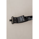 Dolce & Gabbana Elegant Black Polka Dot Silk Bow Tie Dolce & Gabbana Gray