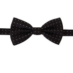 Dolce & Gabbana Elegant Black Polka Dot Silk Bow Tie Dolce & Gabbana Black