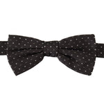 Dolce & Gabbana Elegant Polka Dot Silk Bow Tie Dolce & Gabbana Black