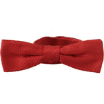 Dolce & Gabbana Elegant Red Silk Bow Tie Dolce & Gabbana Brown