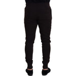 Dolce & Gabbana Brown Cashmere Trousers Bottoms Drawstring Pants PAN73211- 44