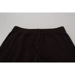 Dolce & Gabbana Brown Cashmere Trousers Bottoms Drawstring Pants PAN73211- 44