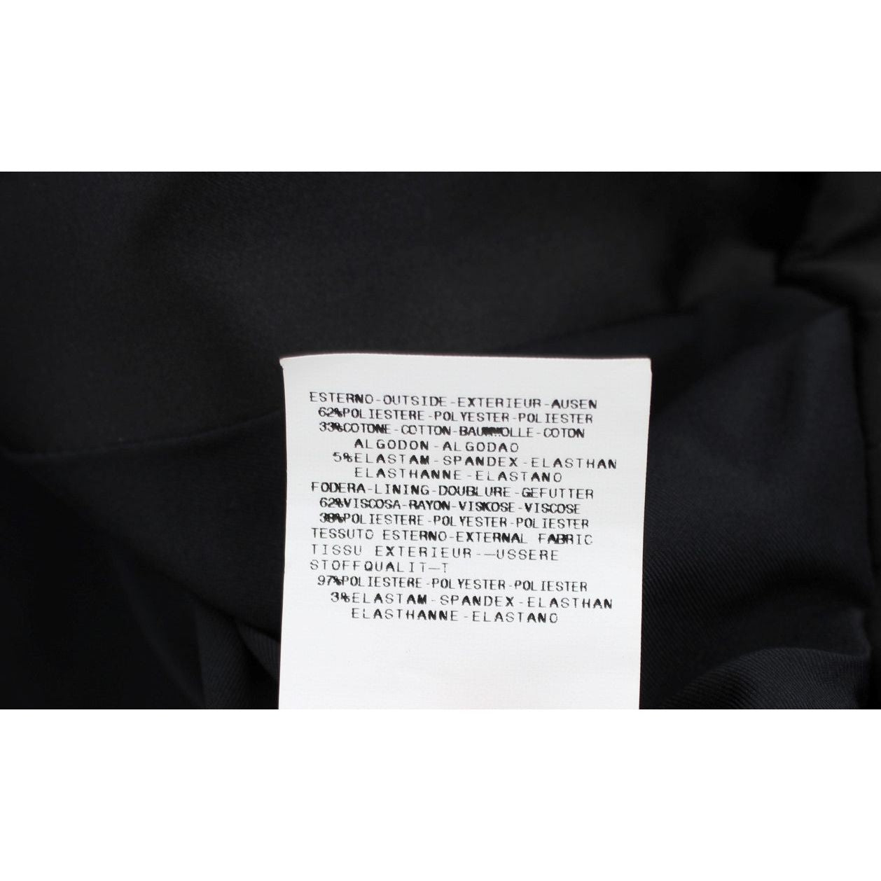 优雅黑色弹力西装外套