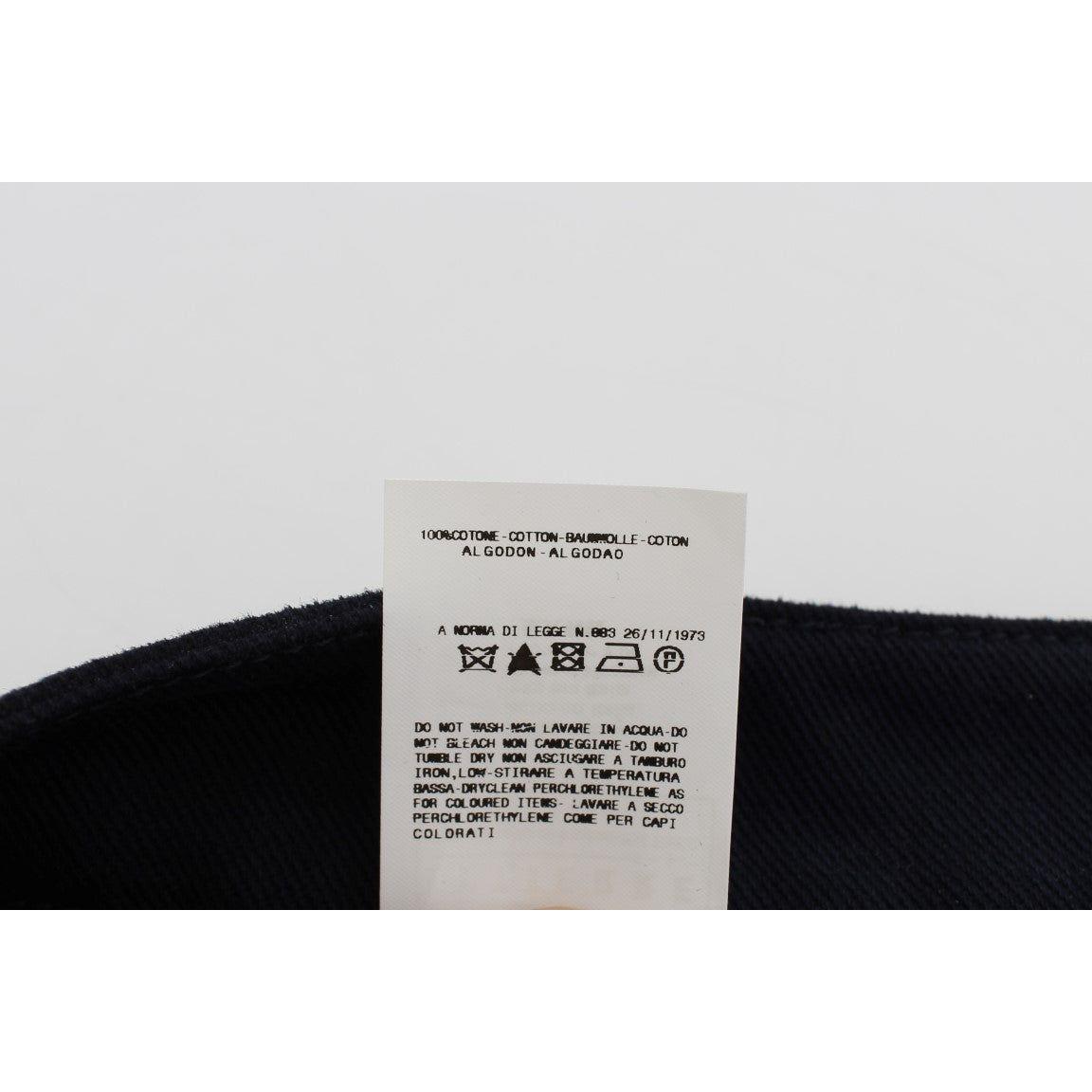 GF Ferre Blue Cotton Denim Mini Skirt SIG32470-1