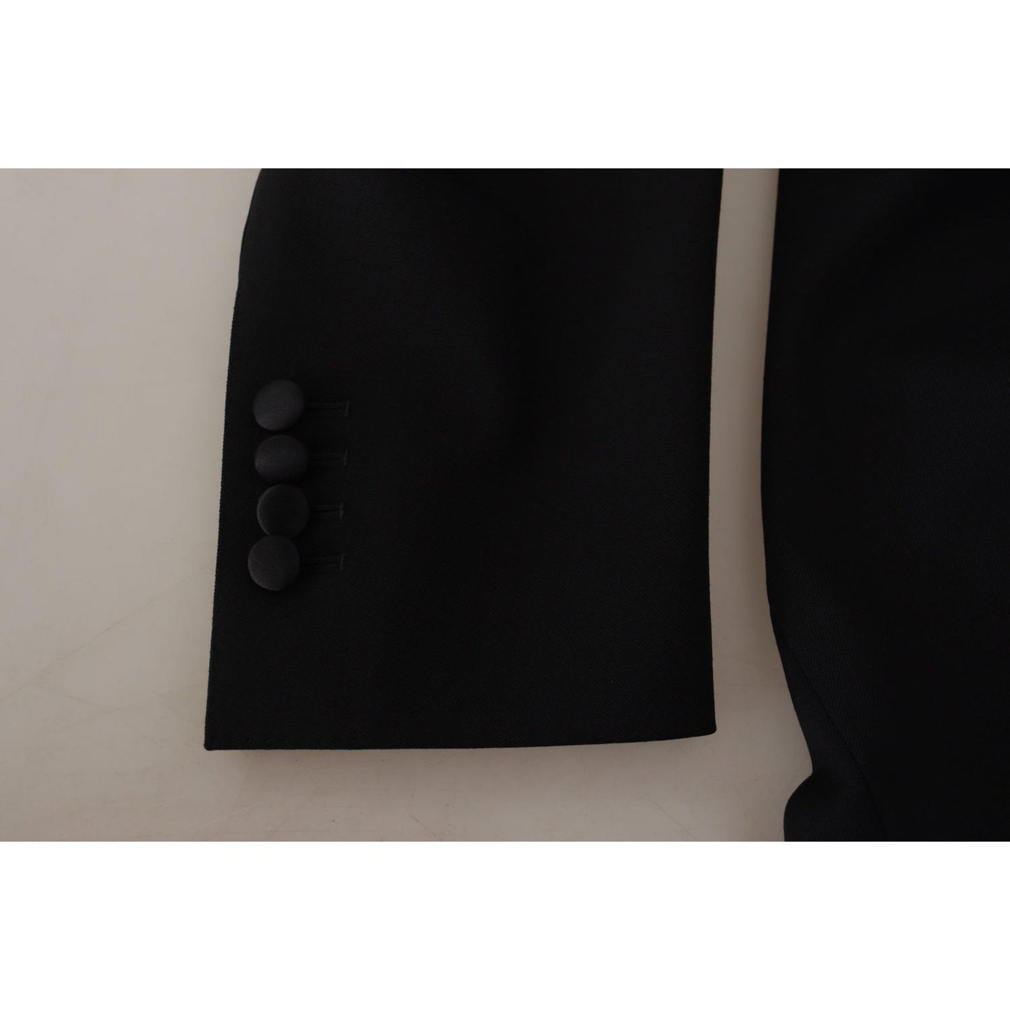 Dolce & Gabbana Black Double Breasted Coat Blazer Jacket