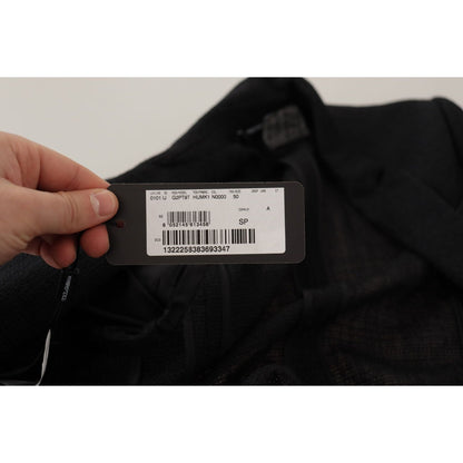 Dolce & Gabbana Black Single Breasted Coat Men Blazer