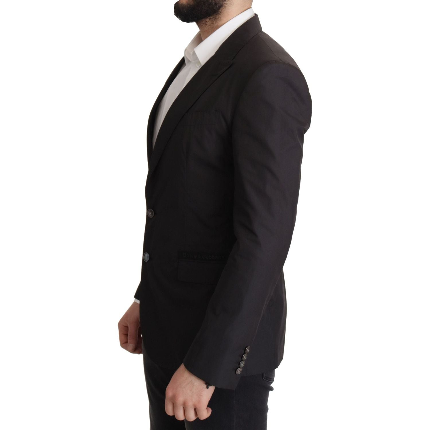 Dolce & Gabbana Black Single Breasted TAORMINA Breasted Blazer