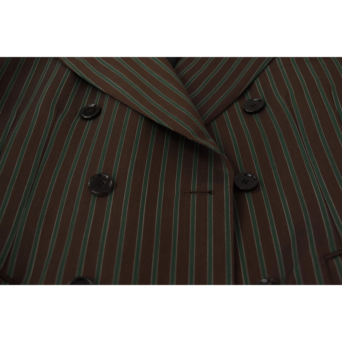 Dolce & Gabbana Multicolor Stripes Double Breasted Blazer