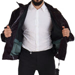 Dolce & Gabbana Bordeaux Nylon Collared Men Coat Jacket JKT3351- L