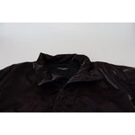Dolce & Gabbana Bordeaux Nylon Collared Men Coat Jacket JKT3351- L