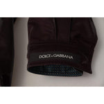 Dolce & Gabbana Bordeaux Nylon Collared Men Coat Jacket JKT3351- L