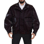 Dolce & Gabbana Bordeaux Nylon Collared Men Coat Jacket JKT3351- L