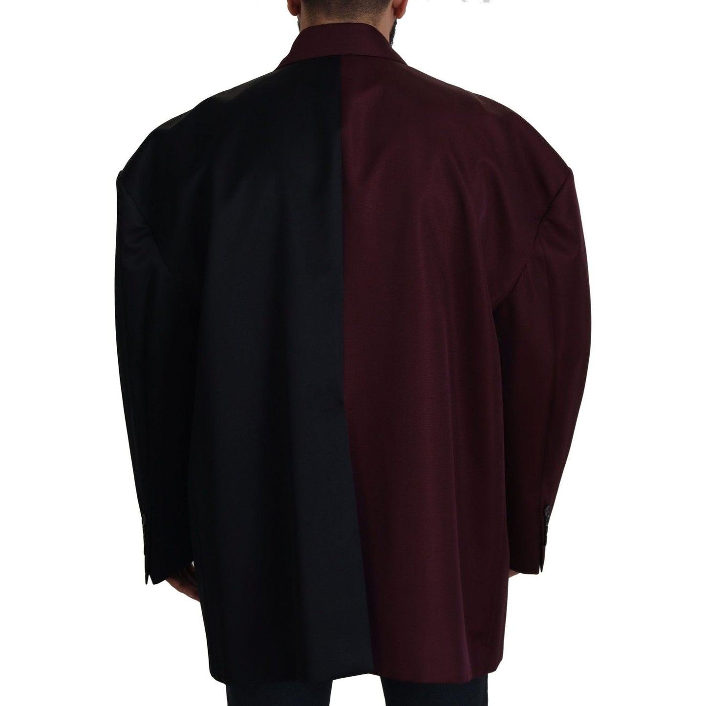 Dolce & Gabbana Bordeaux Polyester Double Breasted Jacket JKT3371-50