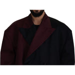 Dolce & Gabbana Bordeaux Polyester Double Breasted Jacket JKT3371-50