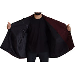 Dolce & Gabbana Bordeaux Polyester Double Breasted Jacket JKT3371-50