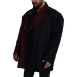 Dolce & Gabbana Bordeaux Polyester Double Breasted Jacket JKT3371-50