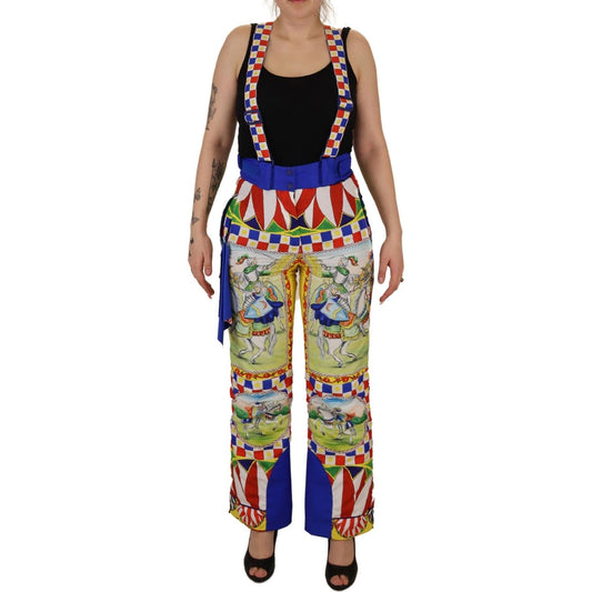 Dolce & Gabbana Multicolor Printed Snow Trouser Pants