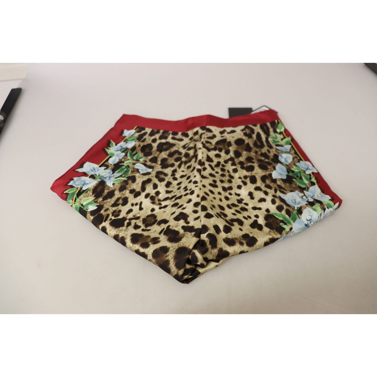 优雅多色高腰真丝裤