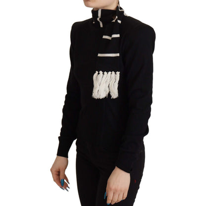 Dolce & Gabbana Black Cashmere Turtleneck Pullover Sweater