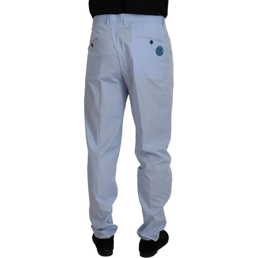 Dolce & Gabbana Blue Cotton Stretch Trousers Chinos Pants PAN73257- 44