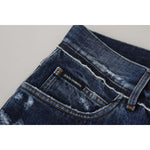 Dolce & Gabbana Blue Wash Cotton Regular Denim Jeans Pants PAN73316- 48