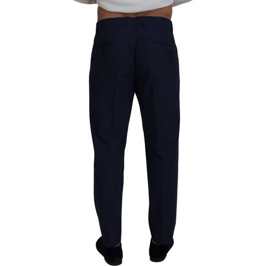 Dolce & Gabbana Blue Cotton Slim Trousers Chinos Pants PAN73339- 46