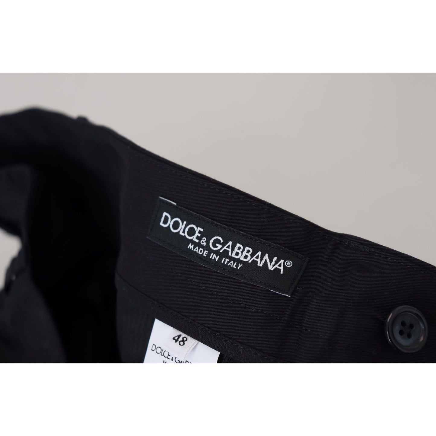Dolce & Gabbana Blue Stretch Cotton Slim Trousers Chinos Pants PAN73340 - 44