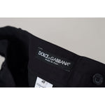 Dolce & Gabbana Blue Stretch Cotton Slim Trousers Chinos Pants PAN73340 - 44