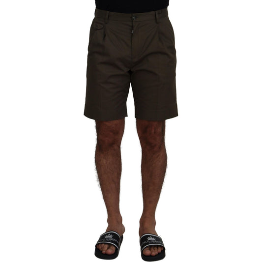 Dolce & Gabbana Green Chinos Cotton Casual Shorts PAN74019- 44
