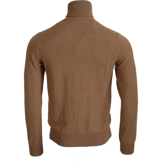 Dolce & Gabbana Beige Cashmere Turtleneck Pullover Sweater TSH7515- 46