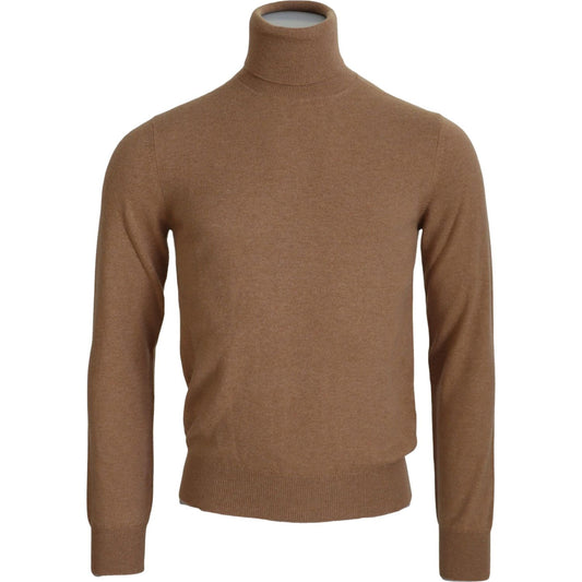 Dolce & Gabbana Beige Cashmere Turtleneck Pullover Sweater TSH7515- 46
