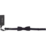 Dolce & Gabbana Elegant Silk Patterned Bow Tie Dolce & Gabbana Dark Slate Gray