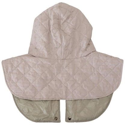 Dolce & Gabbana White Quilted Whole Head Wrap One Size Nylon Hat