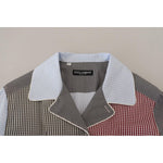 Dolce & Gabbana Multicolor Patchwork Cotton Long Sleeves Shirt TSH83169 - 40