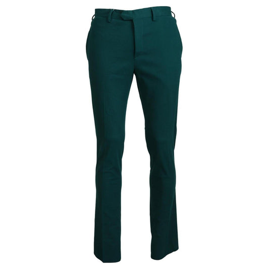 BENCIVENGA Green Straight Fit Men Formal Trousers Pants PAN71616 - 46