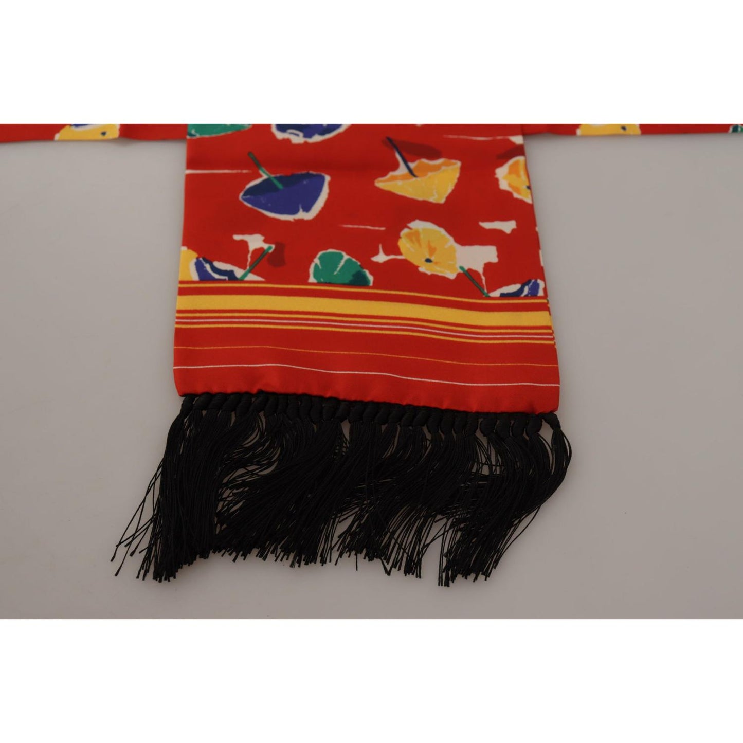 Dolce & Gabbana Multicolor DG Umbrellas Print Shawl Fringe Scarf