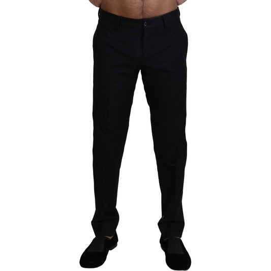 Dolce & Gabbana Black Chino Formal Cotton Pants PAN73337 - 46