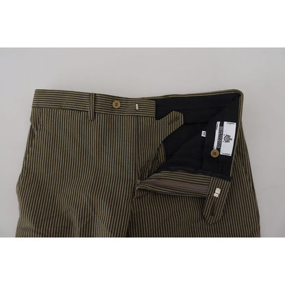 BENCIVENGA Multicolor Striped Pure Cotton Men Pants