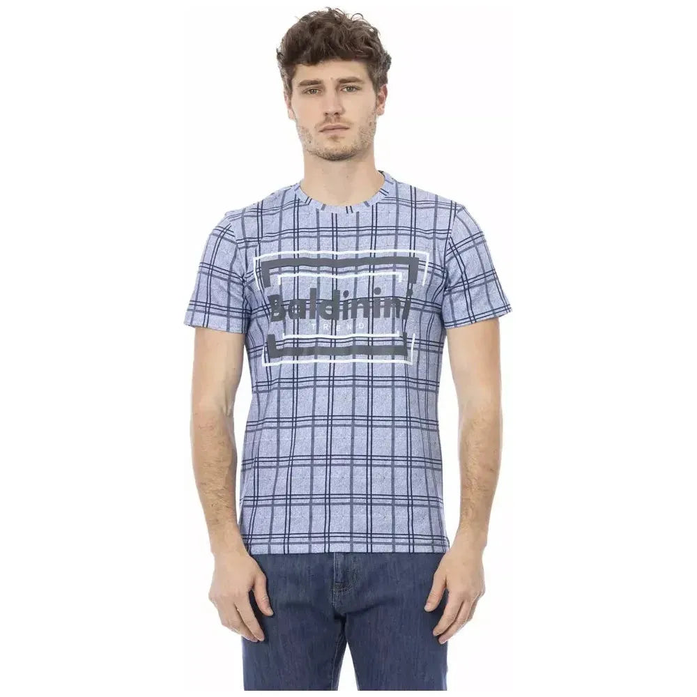 Baldinini Trend Light Blue Cotton Men T-Shirt