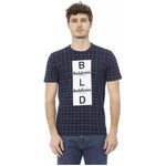 Baldinini Trend Blue Cotton Men T-Shirt BA-23160-XS