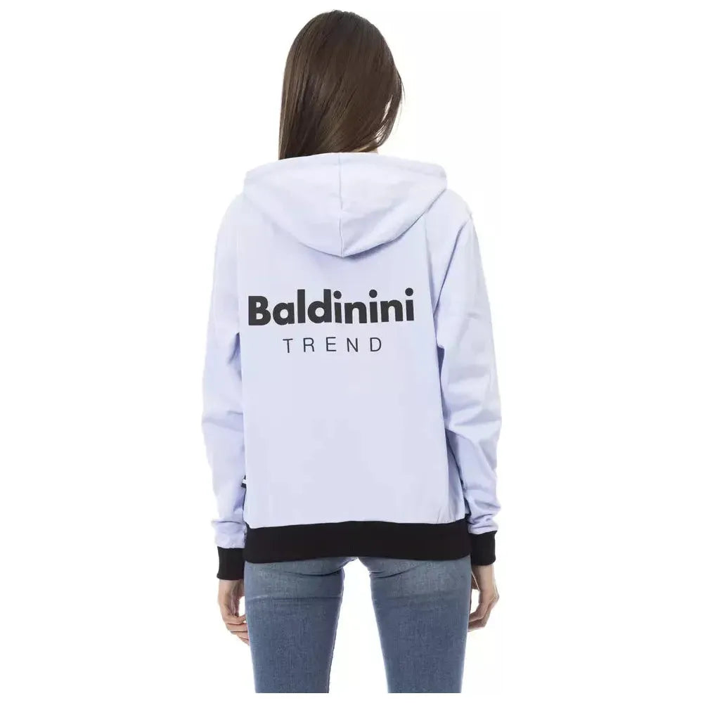 Baldinini Trend Purple Cotton Sweatshirt