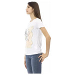 Trussardi Action White Cotton Women T-Shirt TR-23073-S