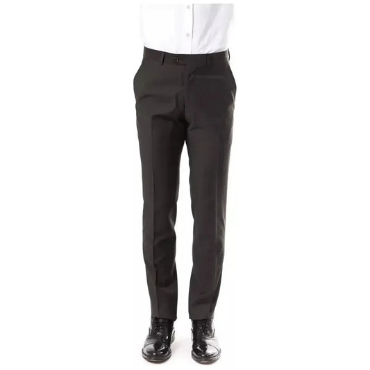 Uominitaliani Gray Wool Men's Pant UO-17032-IT52 | XL