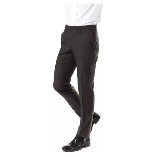Uominitaliani Gray Wool Men's Pant UO-17032-IT52 | XL