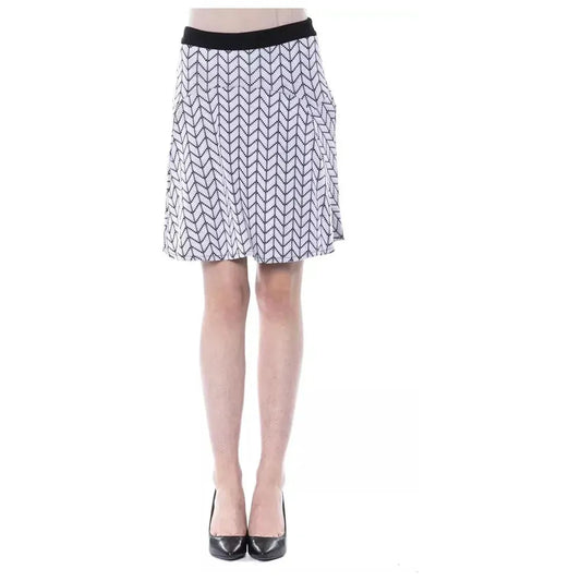 BYBLOS Black Marabou Women Skirt WOMAN SKIRTS