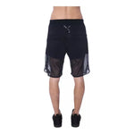 Nicolo Tonetto Black Polyester Men Short NI-13004-XS