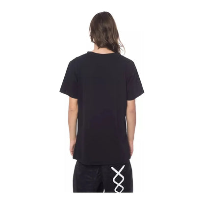 Nicolo Tonetto Black Cotton Men T-Shirt