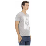 Trussardi Action Gray Cotton Men T-Shirt TR-22854-3XL