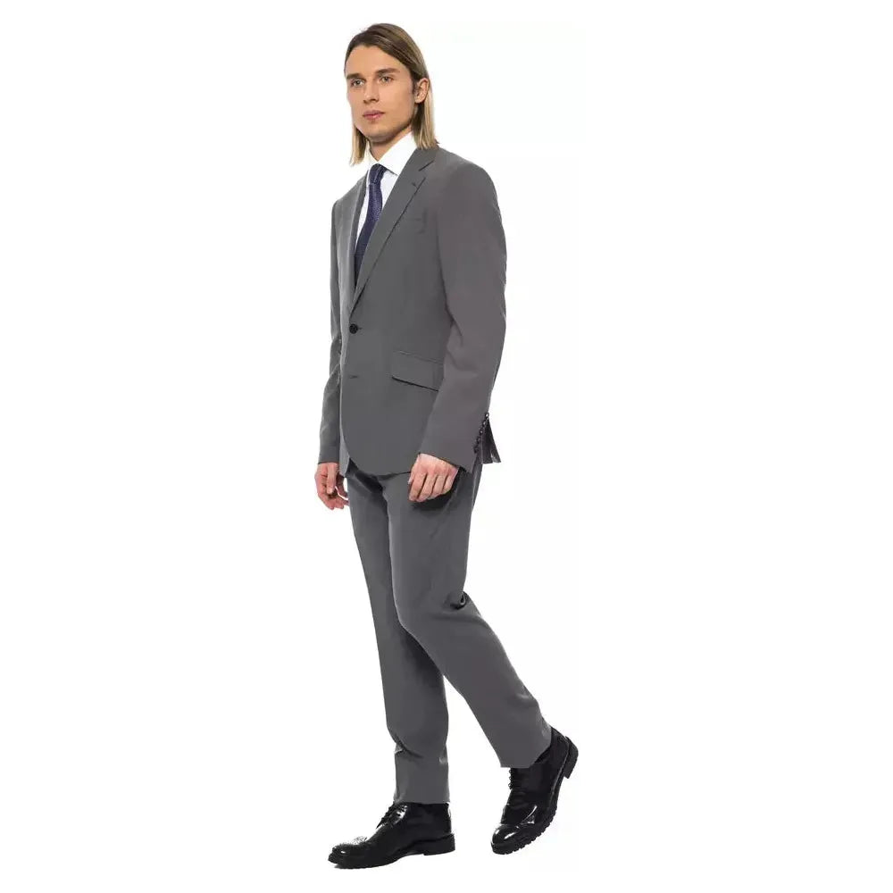 Billionaire Italian Couture Gray Wool Men Blazer BI-10383-IT50 | L